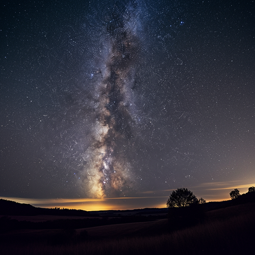 See the star at night